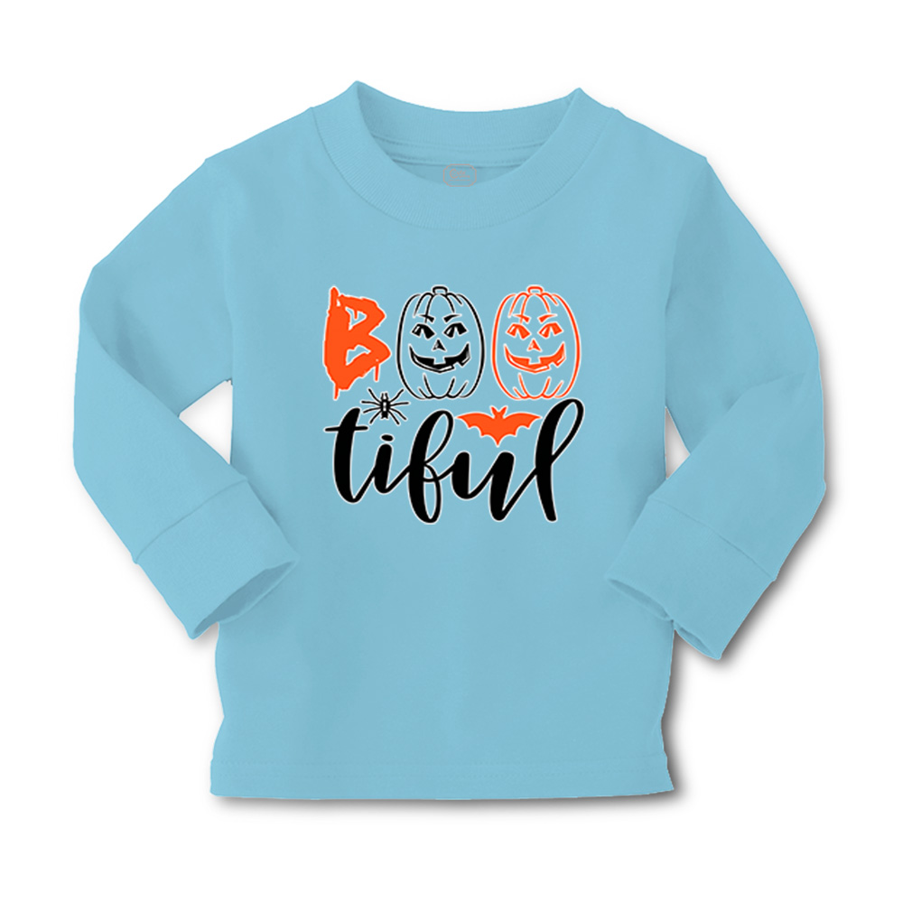 Kids Long Sleeve T Shirt Halloween Beautiful Style A Cotton Girls & Boys Clothes - Picture 8 of 12