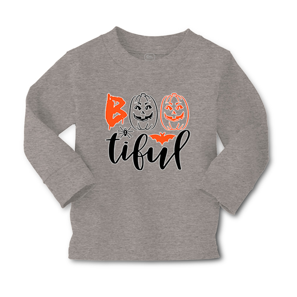 Kids Long Sleeve T Shirt Halloween Beautiful Style A Cotton Girls & Boys Clothes - Picture 7 of 12