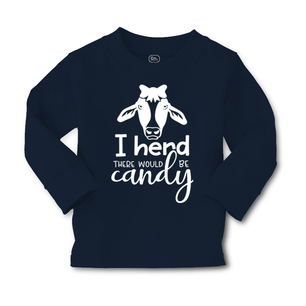 Kids Long Sleeve T Shirt I Herd There Would Be Candy Cotton Girls & Boys Clothes - Picture 9 of 12