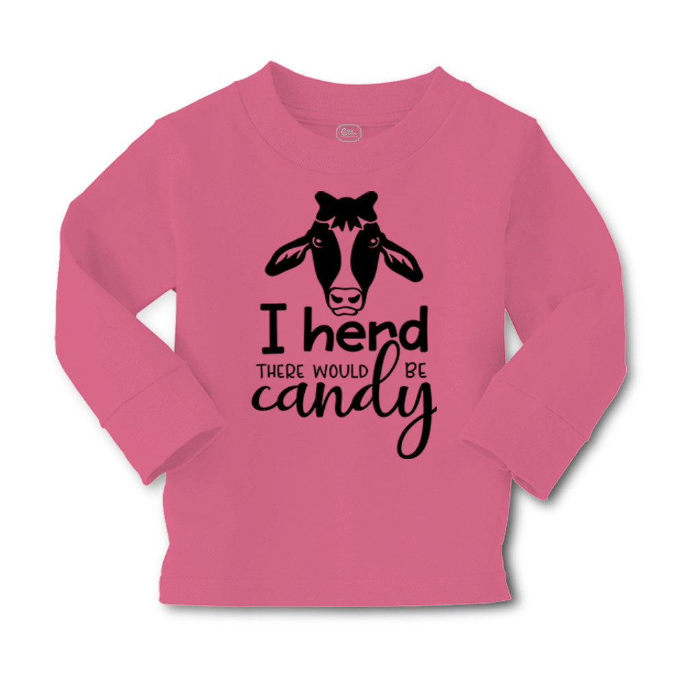 Kids Long Sleeve T Shirt I Herd There Would Be Candy Cotton Girls & Boys Clothes - Picture 12 of 12