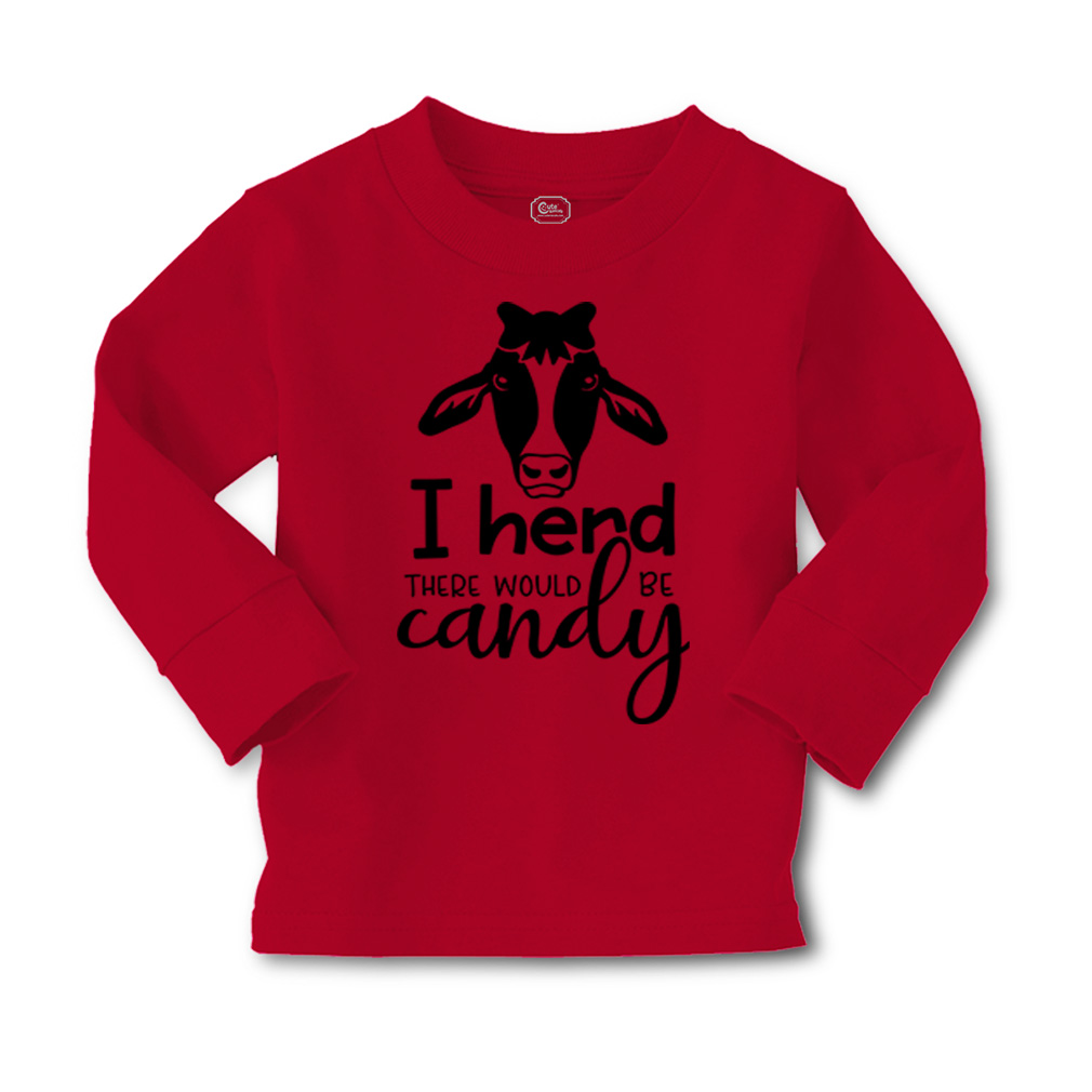 Kids Long Sleeve T Shirt I Herd There Would Be Candy Cotton Girls & Boys Clothes - Picture 10 of 12