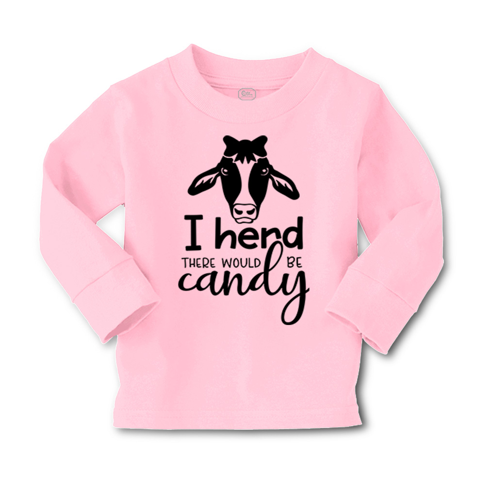 Kids Long Sleeve T Shirt I Herd There Would Be Candy Cotton Girls & Boys Clothes - Picture 5 of 12