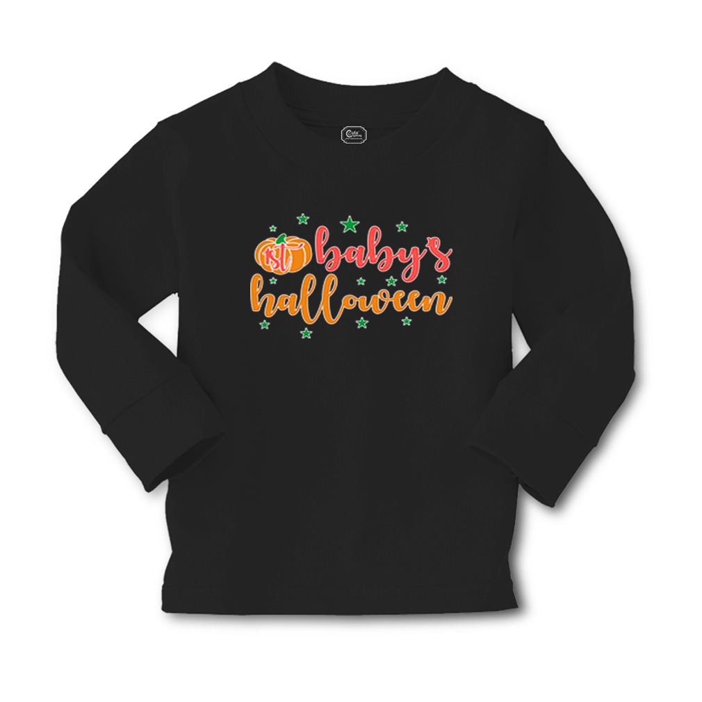 Kids Long Sleeve T Shirt Halloween 1St Baby's Halloween Girls & Boys Clothes - Picture 11 of 12