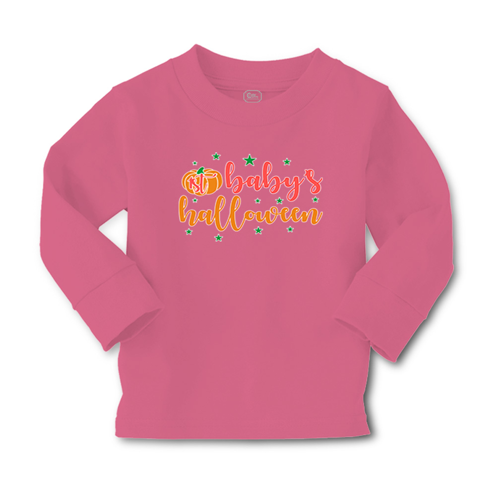 Kids Long Sleeve T Shirt Halloween 1St Baby's Halloween Girls & Boys Clothes - Picture 12 of 12