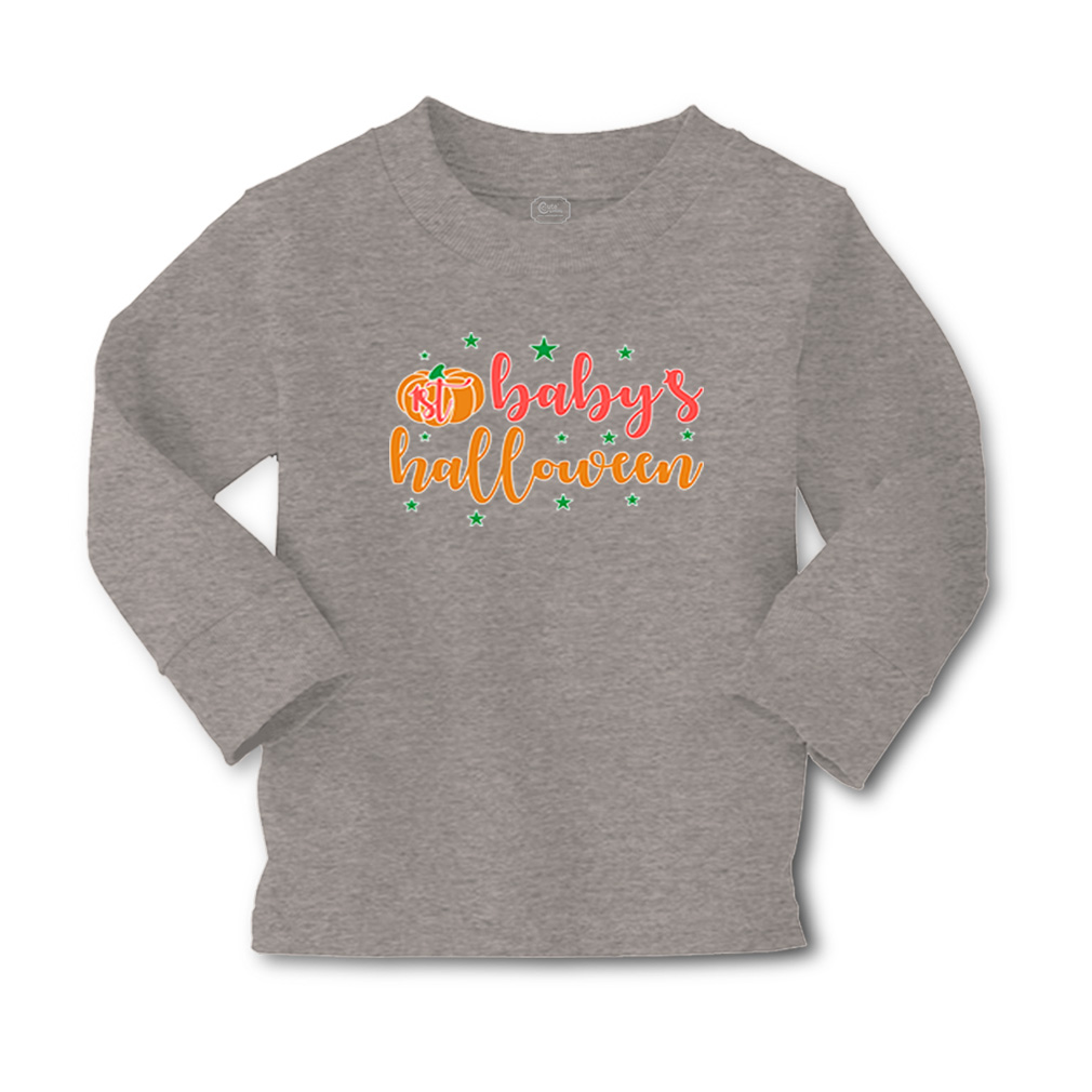 Kids Long Sleeve T Shirt Halloween 1St Baby's Halloween Girls & Boys Clothes - Picture 7 of 12