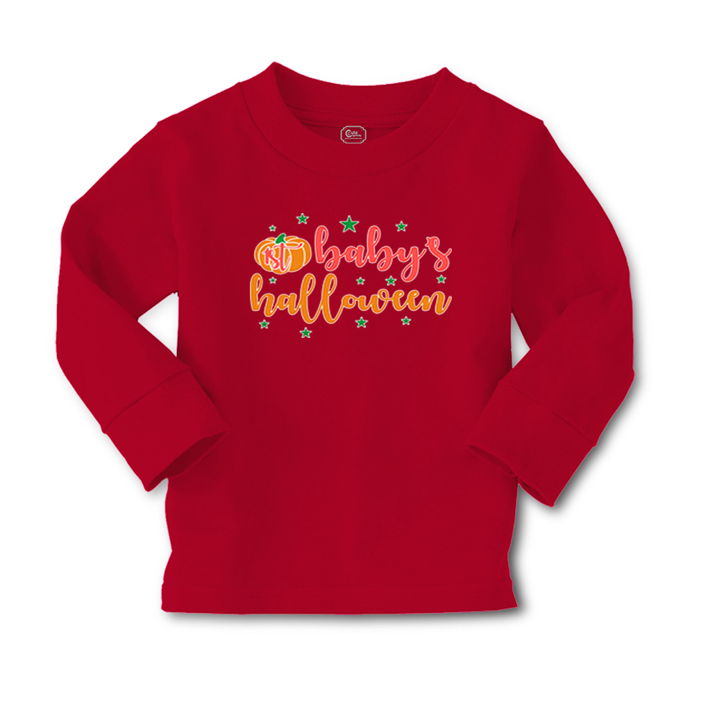 Kids Long Sleeve T Shirt Halloween 1St Baby's Halloween Girls & Boys Clothes - Picture 10 of 12