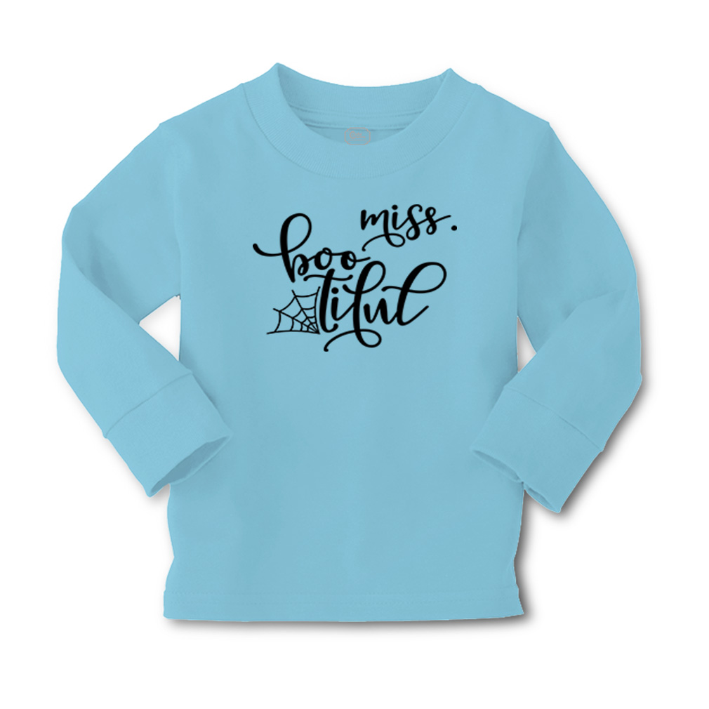 Kids Long Sleeve T Shirt Halloween Miss Beautiful Cotton Girls & Boys Clothes - Picture 8 of 12