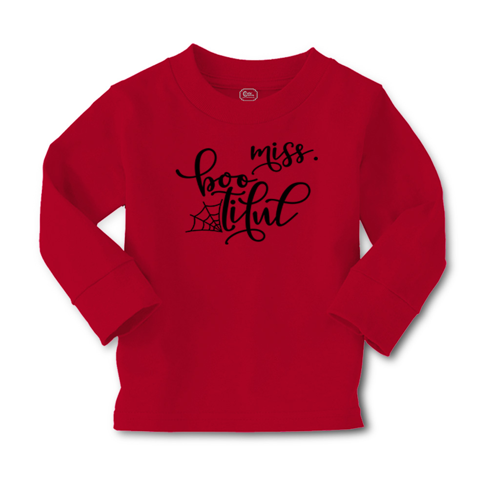 Kids Long Sleeve T Shirt Halloween Miss Beautiful Cotton Girls & Boys Clothes - Picture 10 of 12