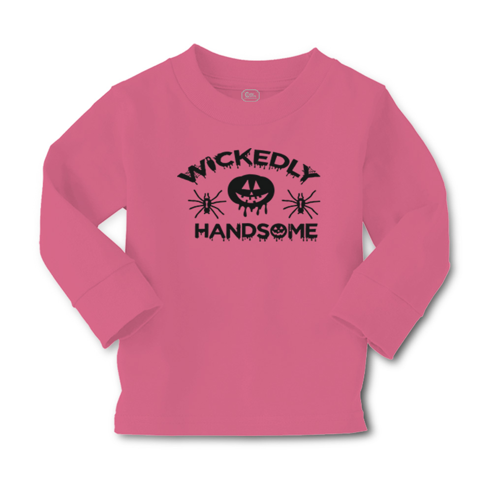 Kids Long Sleeve T Shirt Halloween Wicked Handsome Cotton Girls & Boys Clothes - Picture 12 of 12